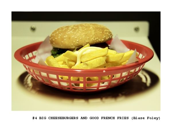 Big cheeseburger and good french fries
