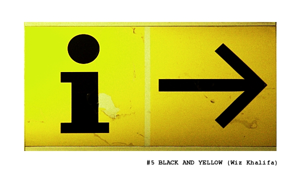 sign black and yellow