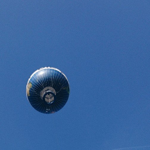 Fesselballon Berlin von unten